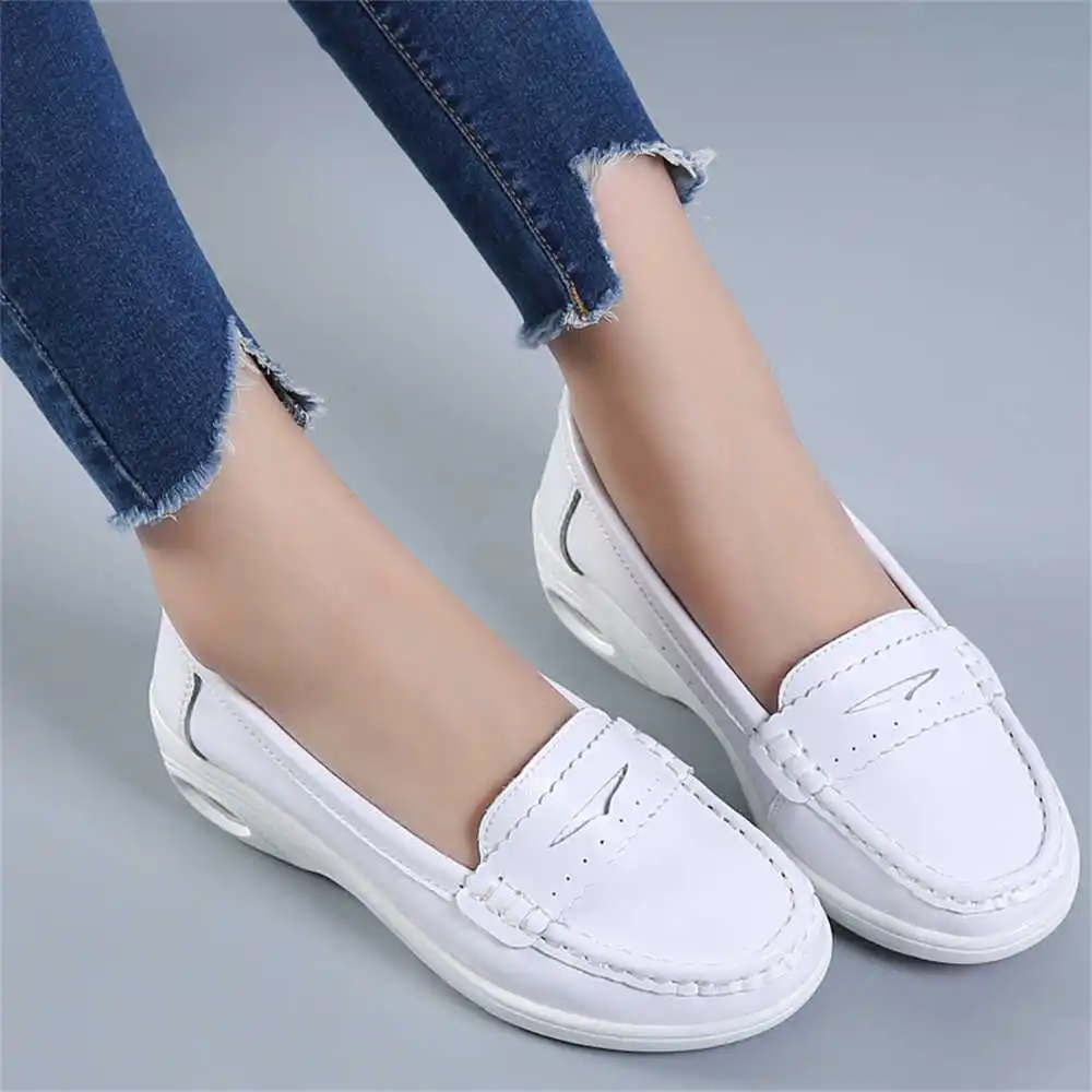 Women Accessories Shop Name Ideas - 男性と女性のための厚いソールを備えた白いスライポントレーナー,フラットシューズ,スニーカー,スポーツ,ジム,プロモーション,46,卸売