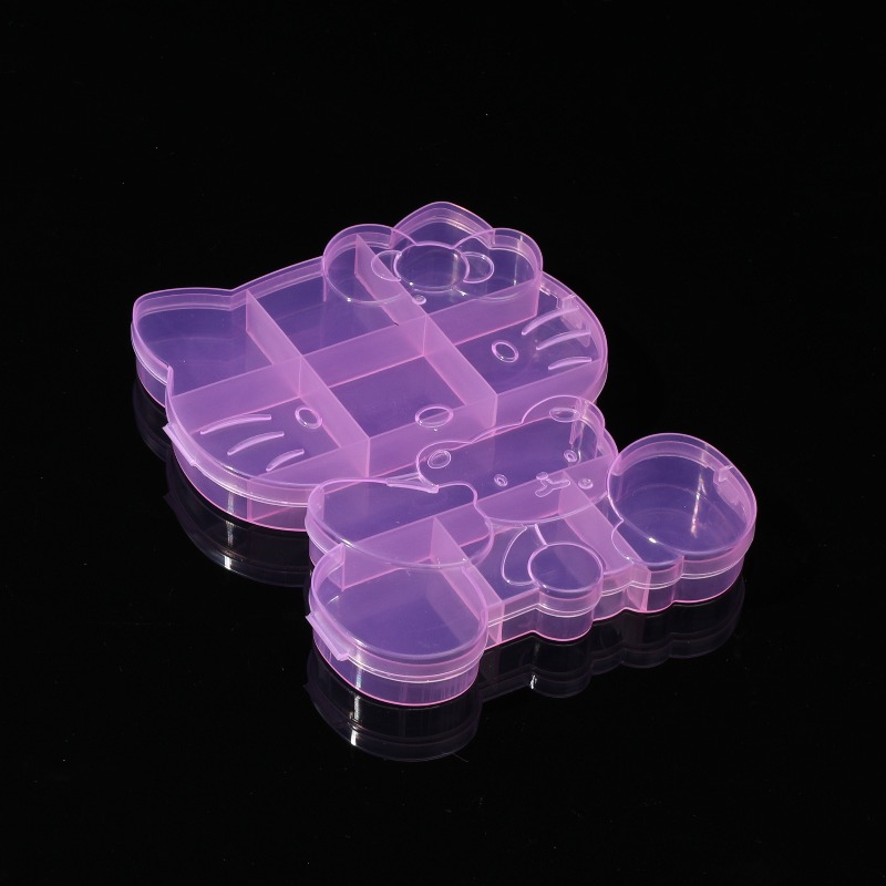 Women Accessories Gift Box - ハローキティ 10 パレスグリッド収納ボックス漫画かわいい女性アクセサリーキーホルダージュエリー収納卸売デスクトップ装飾品ギフト