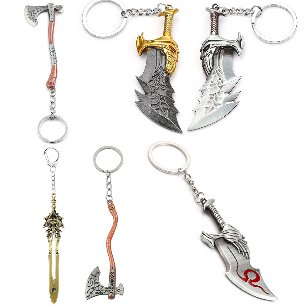 Women Accessories Chain - ゴッド・オブ・ウォー4 クレイトスの剣 キーホルダー ペンダント キーリング ジュエリー