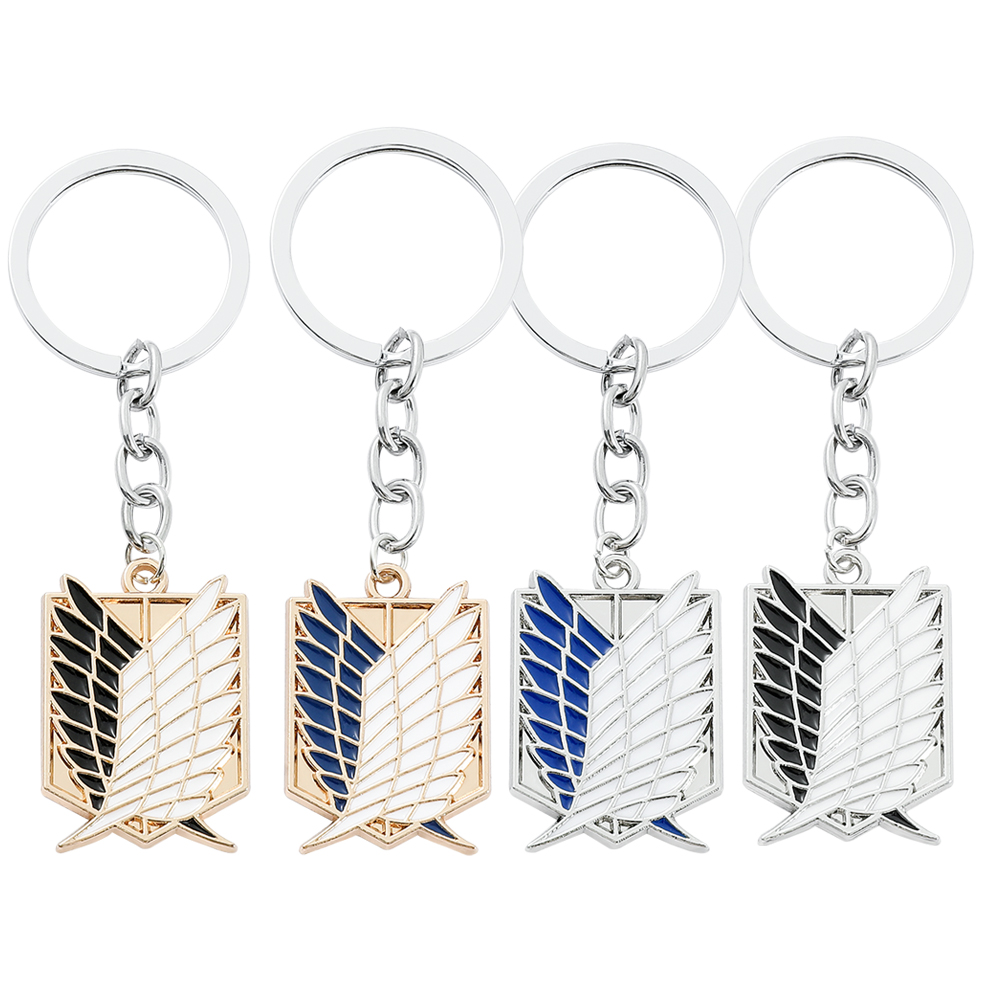 Women Accessories Products - アニメ「進撃の巨人」エナメルバッジペンダント装飾メタルキーホルダー、女性男性用ジュエリーアクセサリーギフト