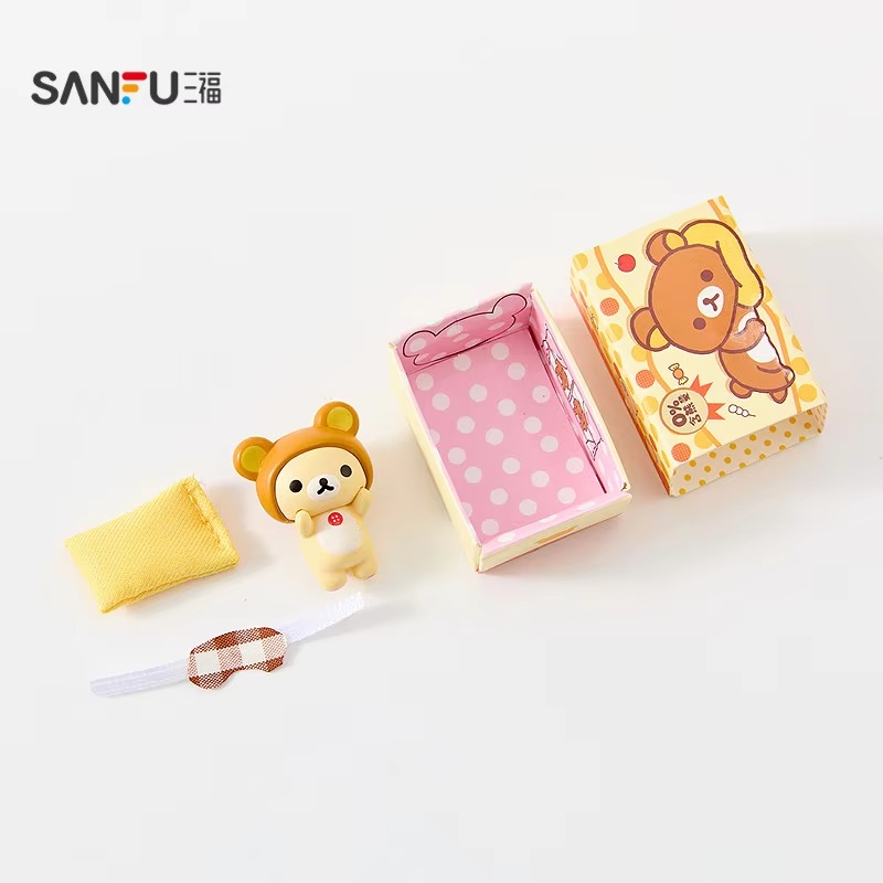 Women Accessories Gift Box - Sanfu 本物のリラックマキャンディボックスミニブラインドミステリーボックスかわいいかわいいコレクタブルフィギュアデスクトップ装飾ギフト女性のための