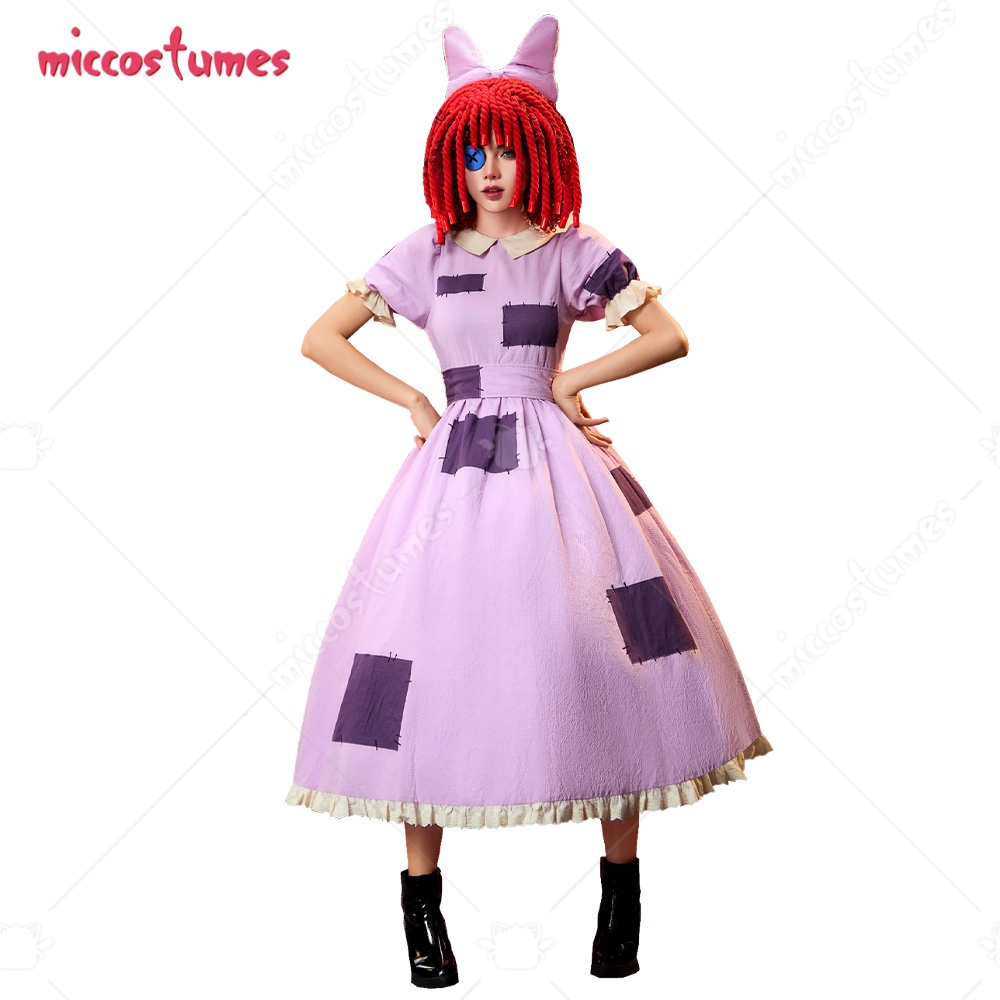 Women Accessories Kit - 【発送準備完了】Cosplay.fm TADC 女性用コスプレ衣装 ラガタ パープル パッチワークドレス