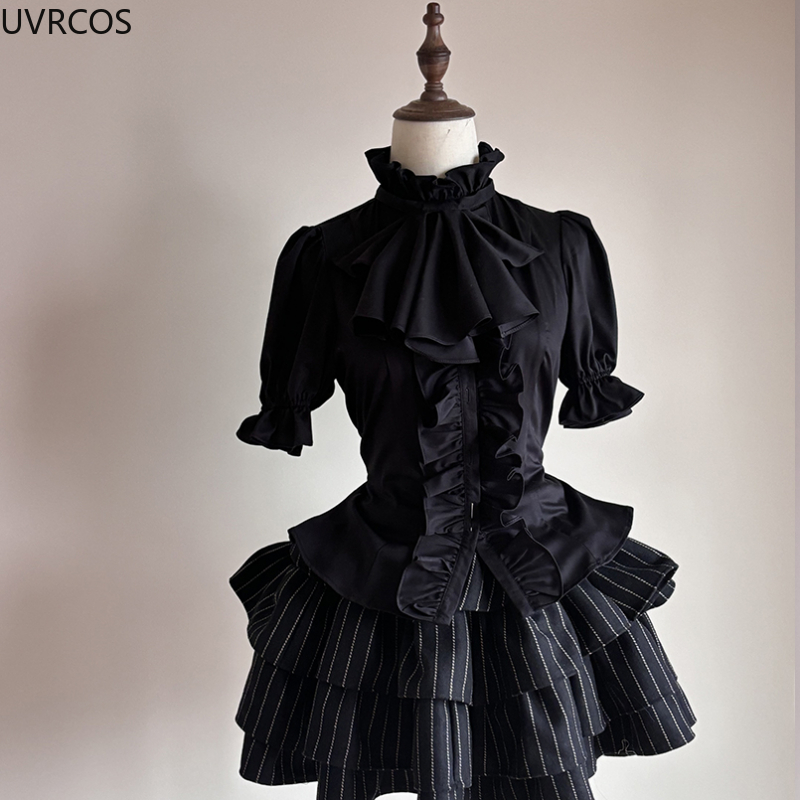 日本のビクトリア朝のゴシックロリータパフスリーブシャツ Y2 - Women'S Accessories Louis Vuitton のレビューと価格