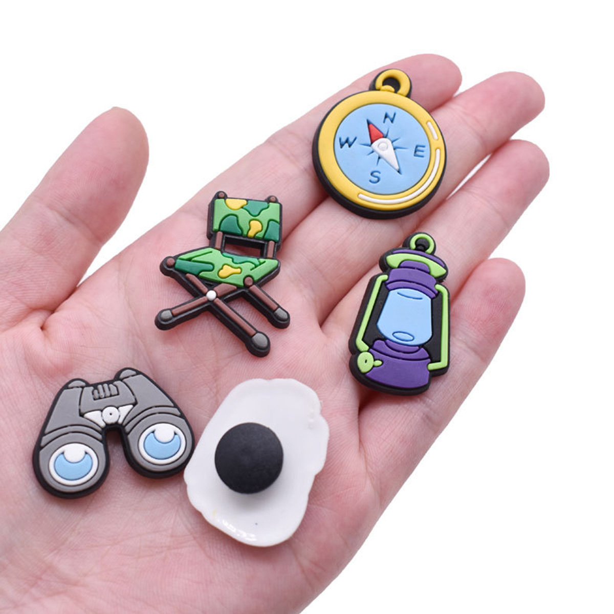 クロックス用シューズチャームアクセサリーカメラバッジ女性サン - Women'S Accessories For Crocs のレビューと価格