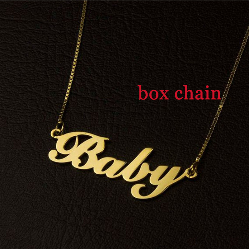 男性と女性のためのパーソナライズされたネックレス,名前の付い - Women Accessories Gift Box のレビューと価格