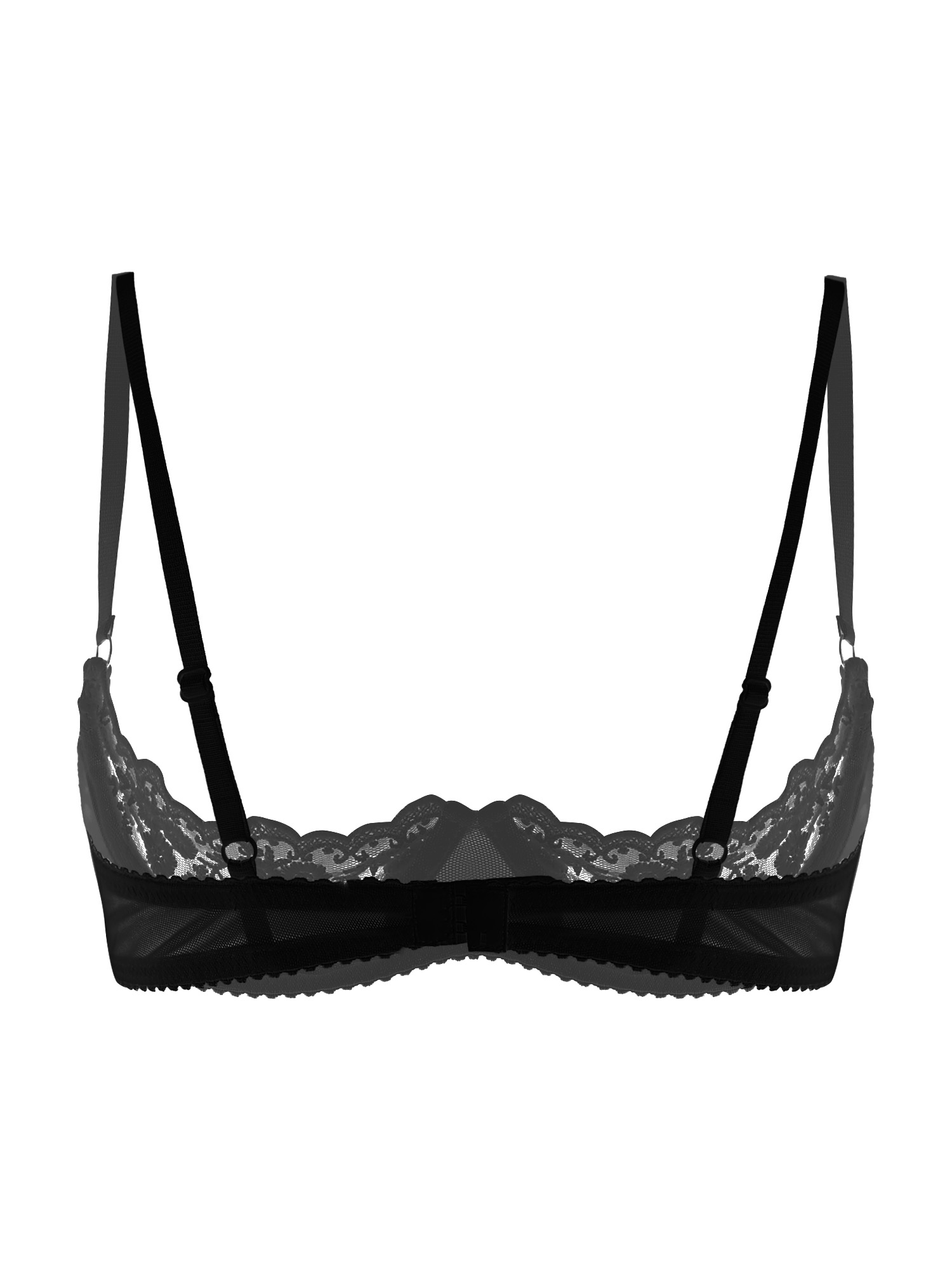 女性用セクシーオープンカップブラ、透け感のあるレース、露出乳 - Accessories Woman のレビューと価格