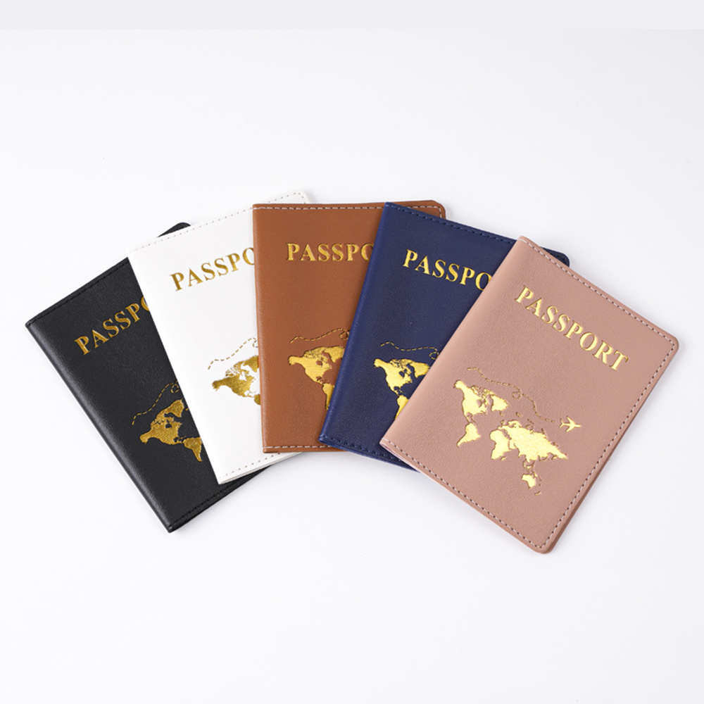 カスタム名旅行パスポートカバーゴールドグローバルマップパーソ - Women Accessories Name のレビューと価格
