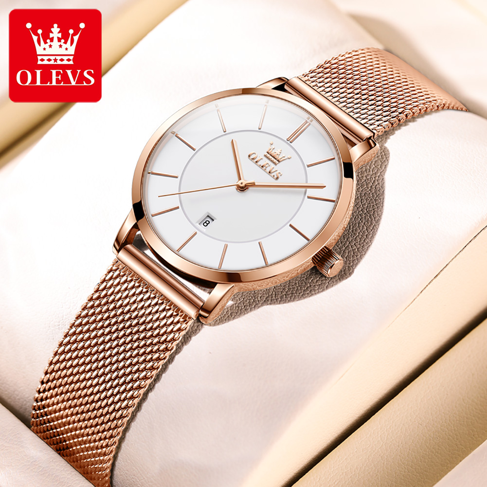 OLEVS レディース腕時計 5869 エレガントでおしゃれ - Women Accessories Gift Box のレビューと価格