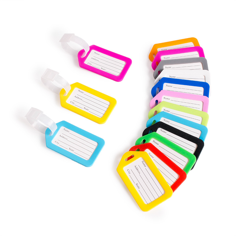 5 個の荷物タグ搭乗出荷プラスチック手荷物タグ旅行アクセサリ - Women Accessories Name のレビューと価格