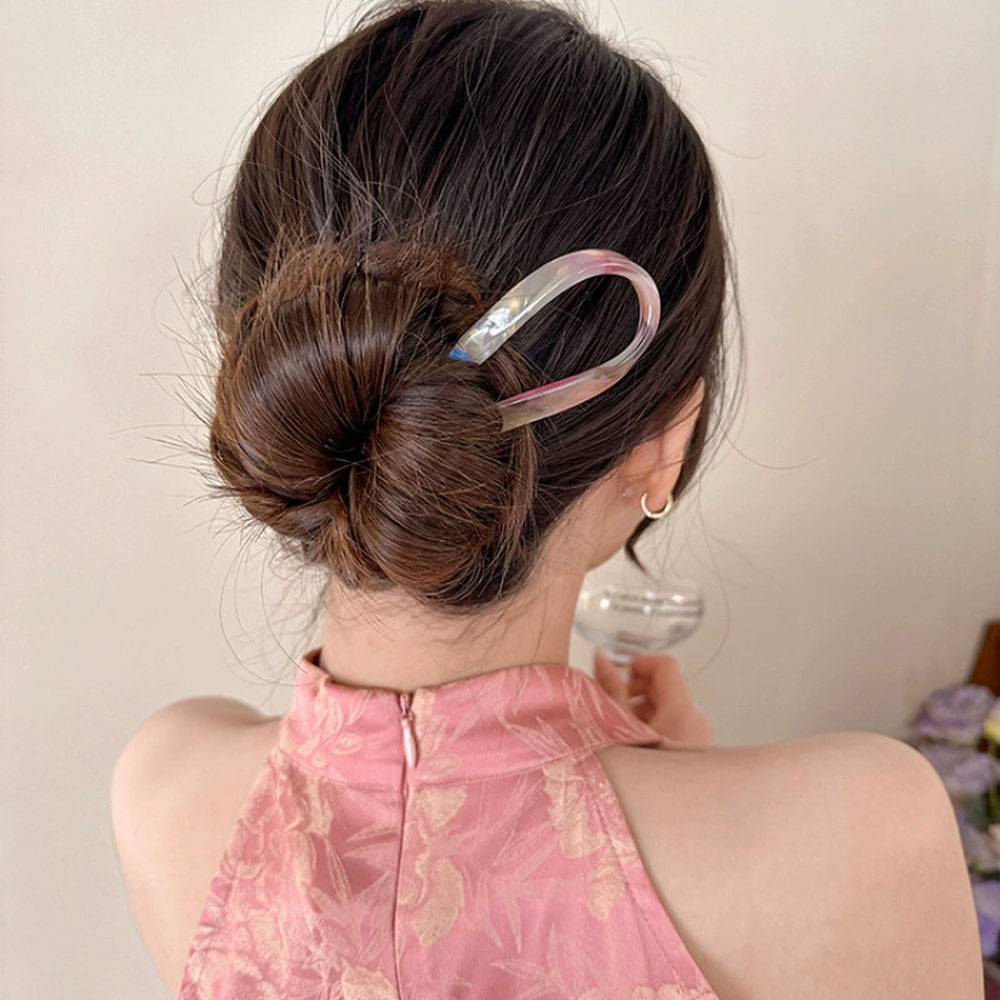 レトロなU字型ヘアクリップ レディース エレガントな気質 ポ - Women Accessories Trending のレビューと価格