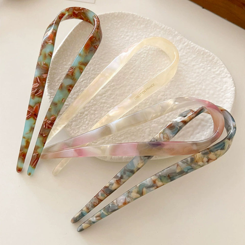 レトロなU字型ヘアクリップ レディース エレガントな気質 ポ - Women Accessories Trending のレビューと価格
