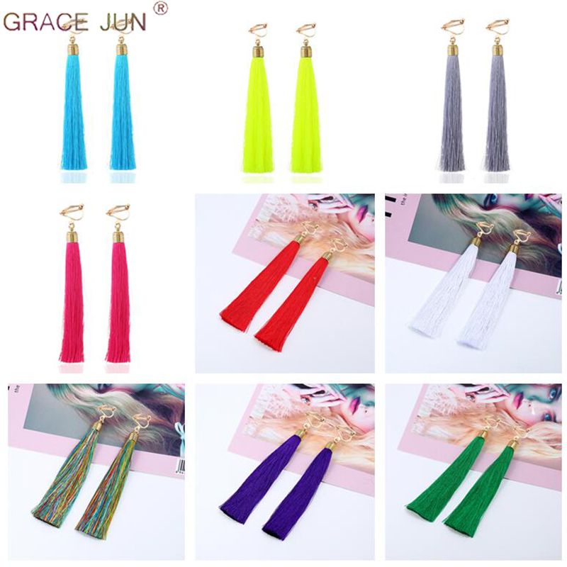 12 センチ & 5.1 ''ロングタッセルファイバークリッ - Tassel Earrings Boho のレビューと価格