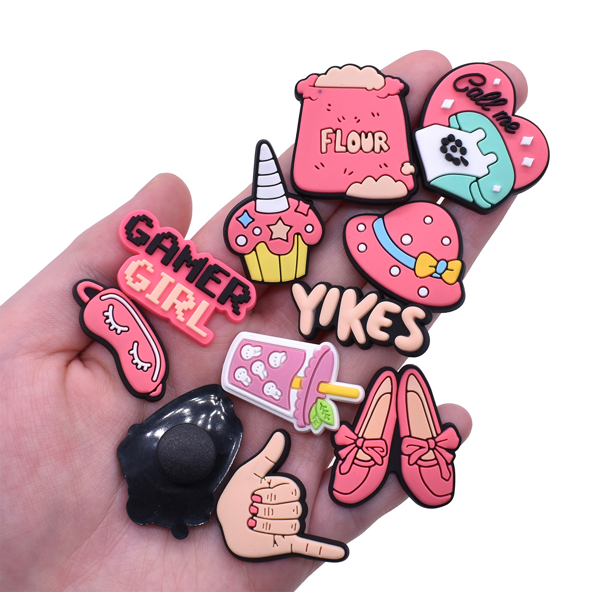 女性のためのピンクの靴の装飾,ピンアクセサリー,かわいいブレ - Women'S Accessories For Crocs のレビューと価格