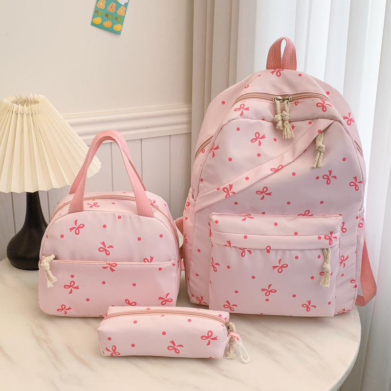 新学期3点セット 花柄バックパックセット 軽量カジュアル旅行 - Women'S Accessories For Suit のレビューと価格