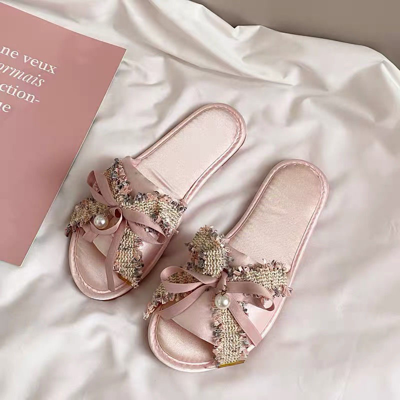 プリンセスピンクスリッパ女性ロリータデザイナー高級靴高品質ス - Women Accessories Trending のレビューと価格