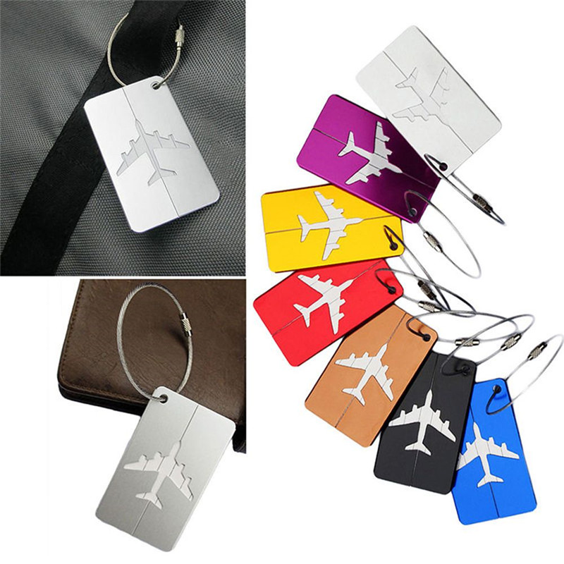 新しいファッション荷物タグアルミ合金女性男性旅行荷物スーツケ - Women Accessories Name のレビューと価格