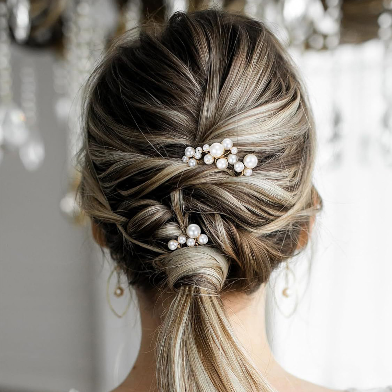 3 個の花嫁のヘアピントレンディなヘアクリップ U 字型合金 - Women Accessories Trending のレビューと価格