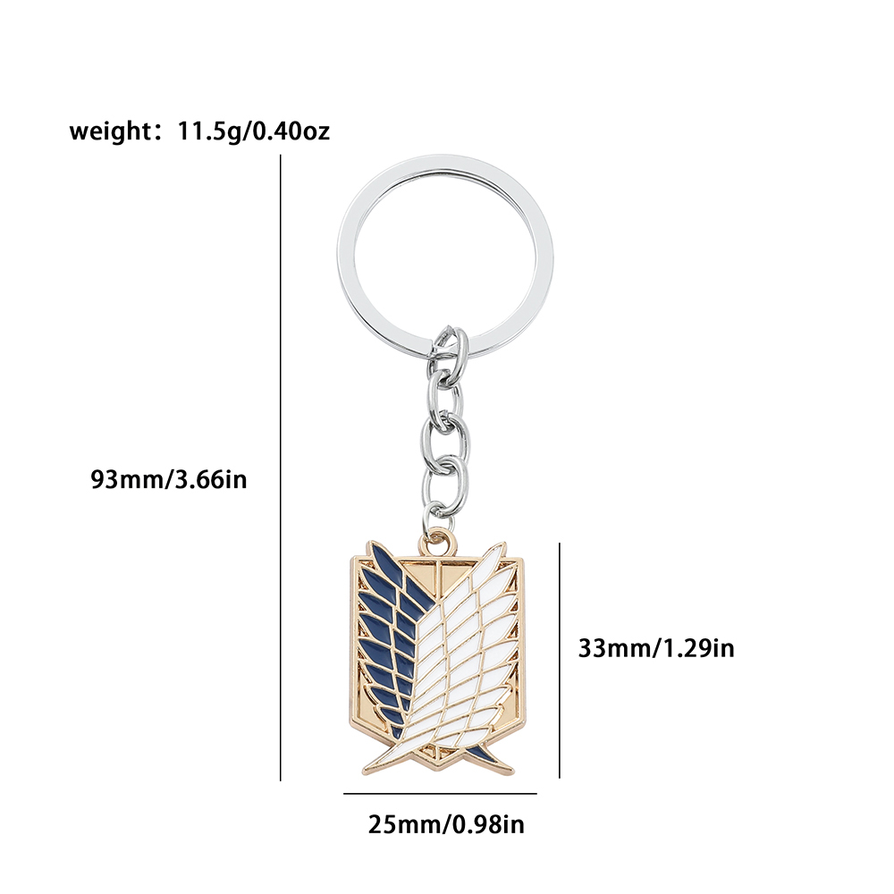 アニメ「進撃の巨人」エナメルバッジペンダント装飾メタルキーホ - Women Accessories Products のレビューと価格