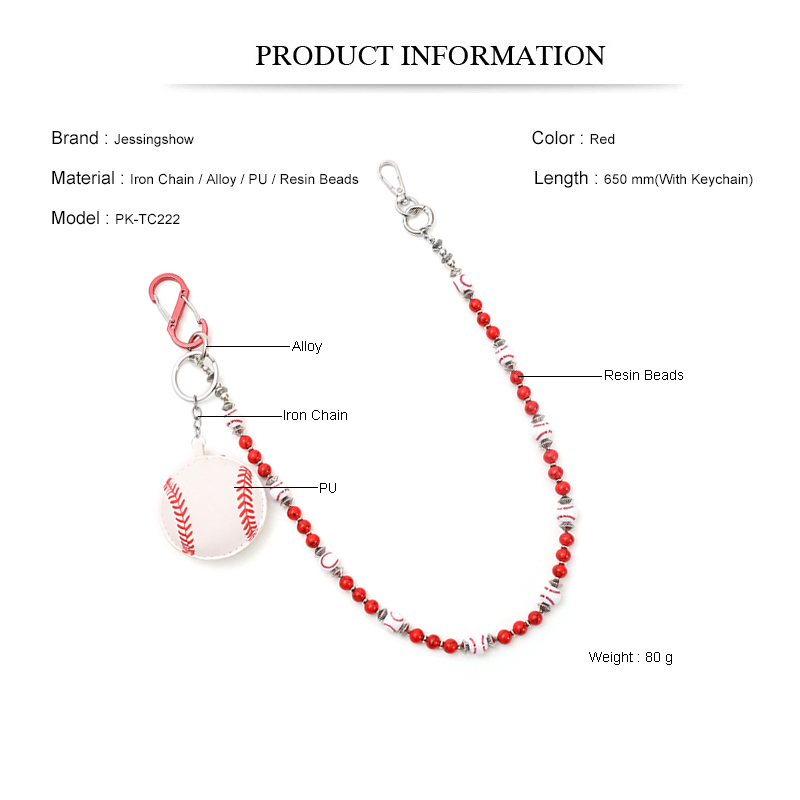 パンク・ヒップホップスタイルの野球ウエストチェーン（ジーンズ - Women Accessories Pk のレビューと価格