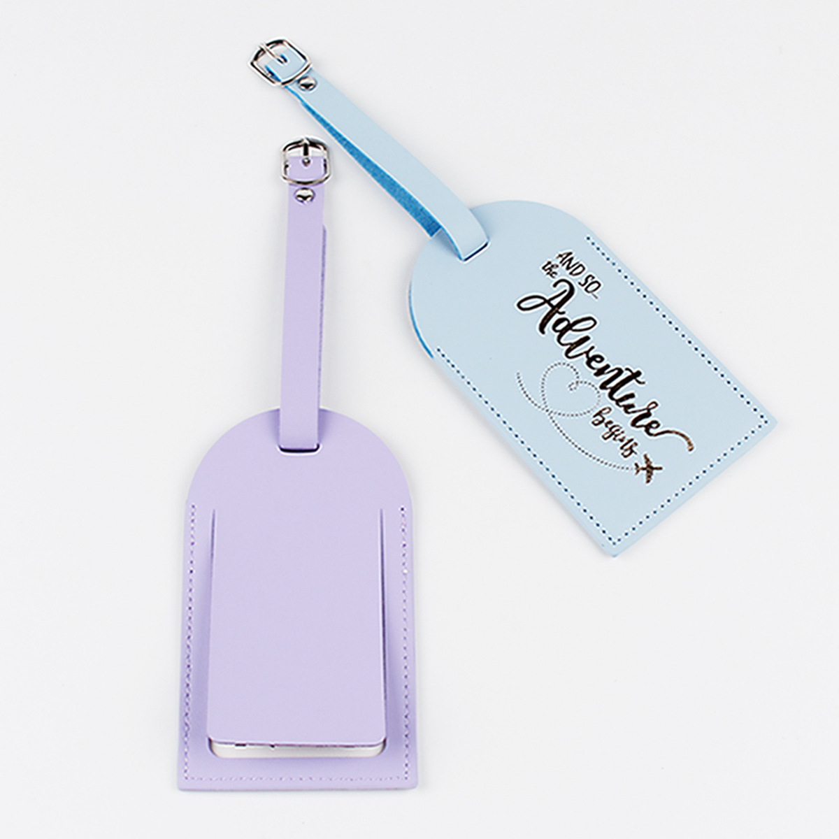 1PC 女性男性 Pu レザー荷物タグスーツケースラベル手荷 - Women Accessories Name のレビューと価格