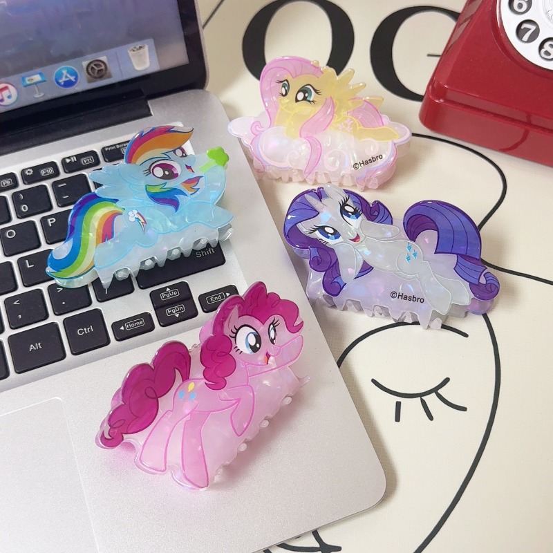 ハスブロマイリトルポニーシャークヘア爪クリップかわいい漫画ポ - Accessories Woman のレビューと価格
