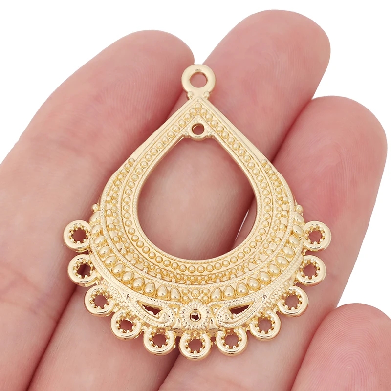 10個入り ボヘミアン風 金メッキフラワー ジュエリーコネク - Tassel Earrings Boho のレビューと価格