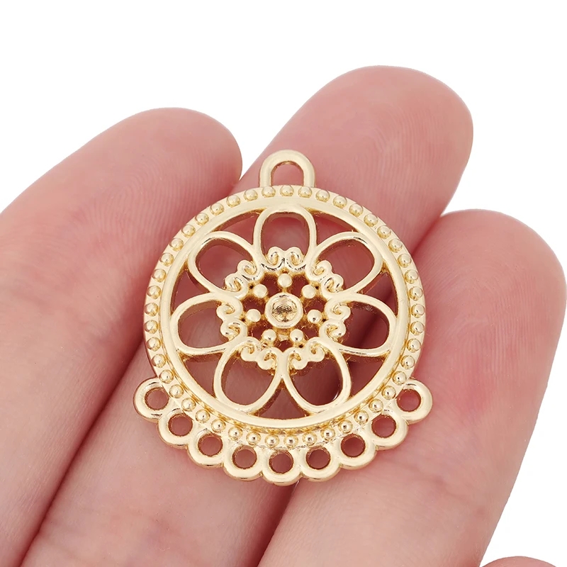 10個入り ボヘミアン風 金メッキフラワー ジュエリーコネク - Tassel Earrings Boho のレビューと価格