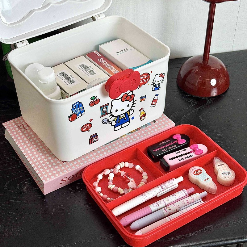 ハローキティ収納ボックス漫画かわいいヘアカードアクセサリー収 - Women Accessories Gift Box のレビューと価格
