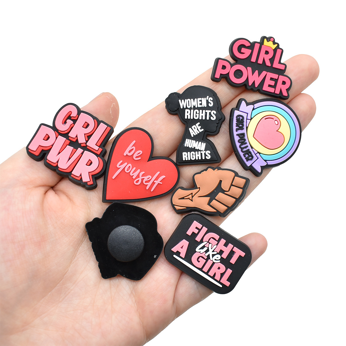 女性のためのピンクのパワーシューズチャーム,ピンアクセサリー - Women'S Accessories For Crocs のレビューと価格