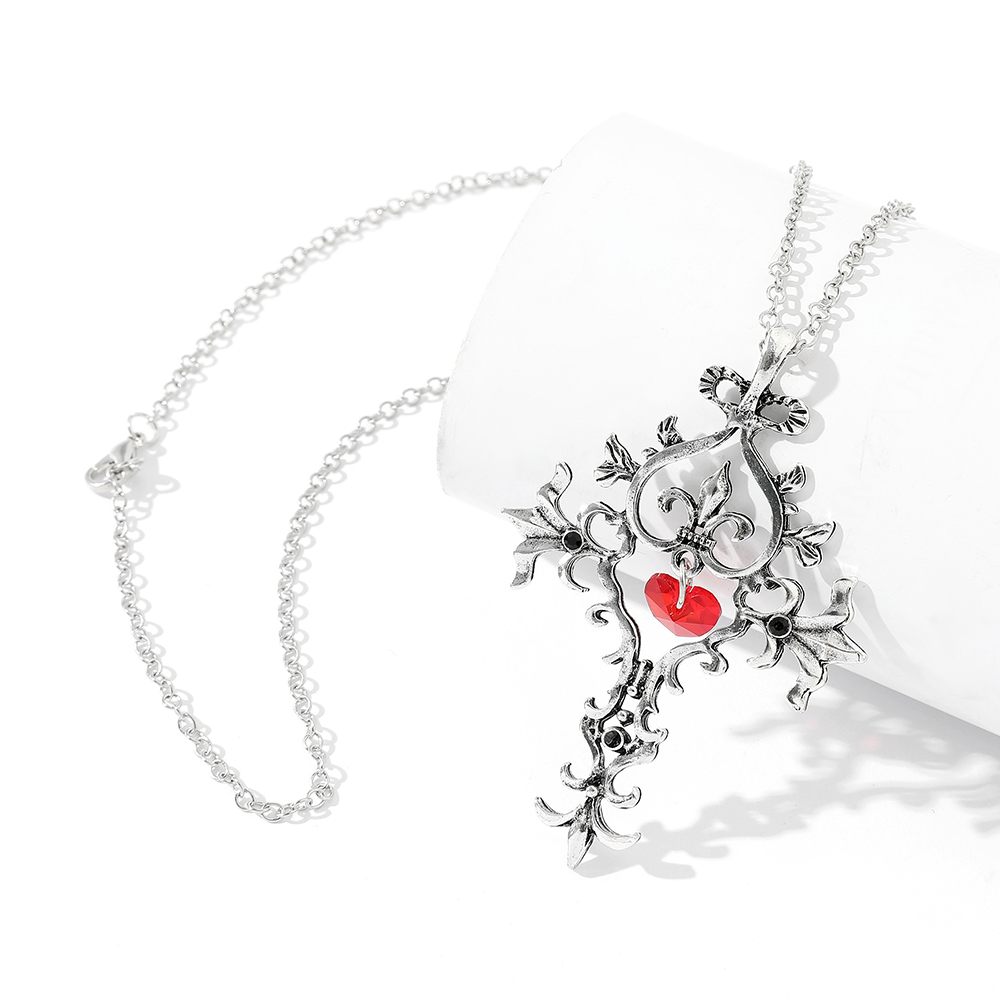 ファッション絶妙なネックレスヴィンテージ聖心宝石クリスタルク - Women Accessories Chain のレビューと価格