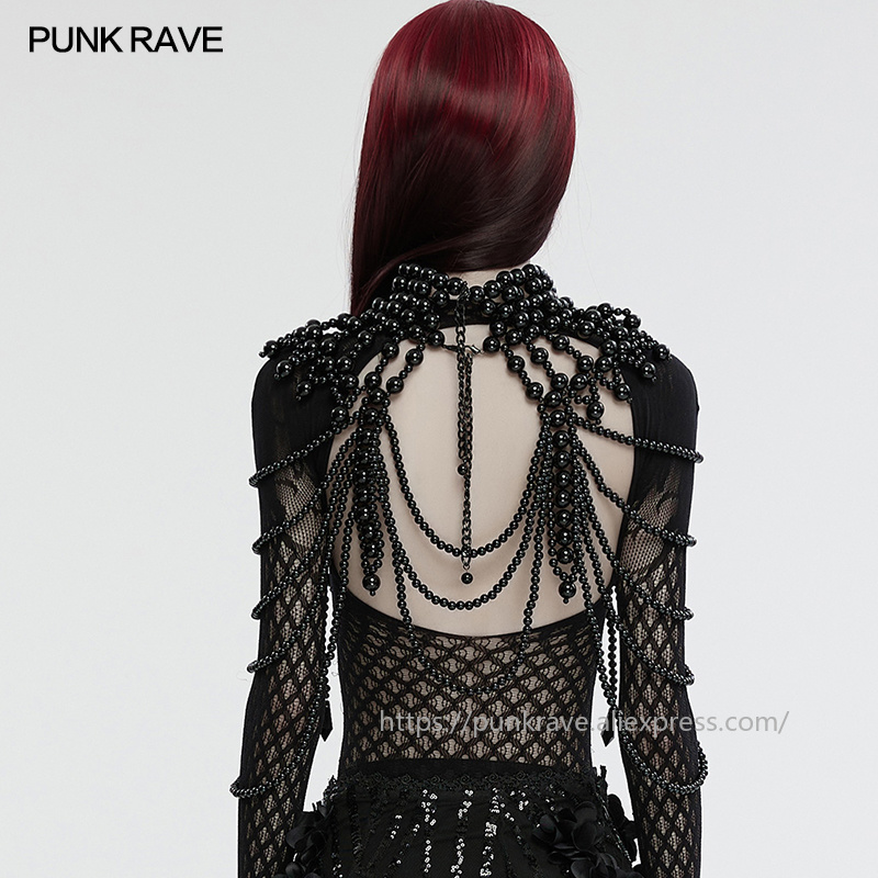 PUNK RAVE レディース ゴシック スカル ビーズ ネ - Women Accessories For Hand のレビューと価格
