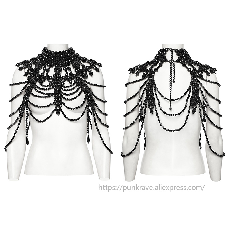 PUNK RAVE レディース ゴシック スカル ビーズ ネ - Women Accessories For Hand のレビューと価格