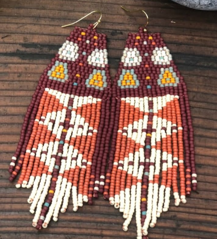 ZGMXR ライスビーズイヤリング幾何学グラデーションカラー - Tassel Earrings Boho のレビューと価格