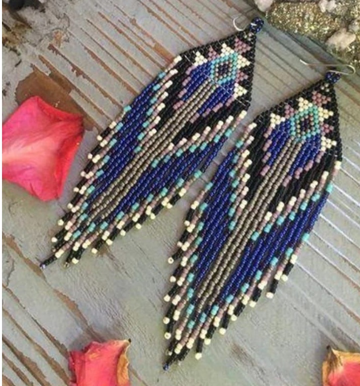 ZGMXR ライスビーズイヤリング幾何学グラデーションカラー - Tassel Earrings Boho のレビューと価格