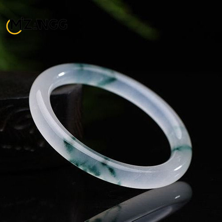 ナチュラルグリーンジェイドバングル,男性用高級ジュエリー,フ - Women Accessories For Hand のレビューと価格