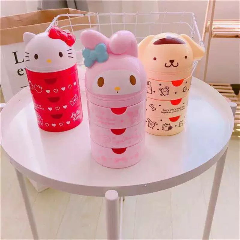 ハローキティ アニメ周辺グッズ 3層引き出し収納ボックス マ - Women Accessories Gift Box のレビューと価格